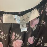 Brand New Row A Black Floral Dress Size L Photo 1