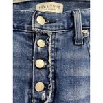 🍂 Five Four Denim Shorts Frayed Hem Button Fly Blue Wash Slim Fit W33 Size 33 Photo 2