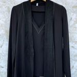 I by Iris Setlakwe Twinset, Contrast Stitch Trim size large Black Photo 0