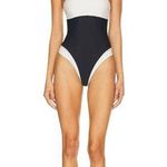 Lovers + Friends  Moani Strapless One Piece in Black & White X-Large New swim Photo 0