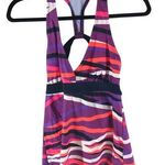C9 Champion Tankini Top Racerback Open Back Striped Purple Pink M Size M Photo 0