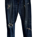 Lucky Brand Women's 6 Floral Embroidered Mid Rise Jeans Sienna Slim Boyfriend Photo 0