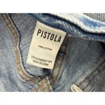 Pistola Cassie High Rise Straight Crop Jeans Baja Distressed Size 28 Photo 2
