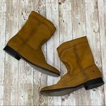Frye Cognac Cara Roper Mid Calf Leather Boot Photo 5