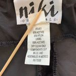 Niki Originals Black Velvet Open Front Long Sleeve Blazer Jacket Women's Medium Photo 3