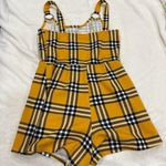 No Boundaries  plaid romper Photo 2