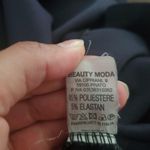 Mini dress by beauty moda in size small in navy blue . Shorter style petite Photo 4