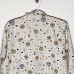 Vintage cottagecore garden theme rain jacket size M Green Size M Photo 3