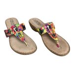 Bella Vita  Italy Leather Upper Multicolor Thong flip flop Sandal. SZ.9 Photo 1