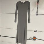 Free People AUBRE ESSENTIAL MAXI DRESS OPEN BACK GRAY SMALL Photo 1