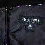 Perception New York peacock print empire waist scoop neck dress, 10 Purple Photo 15