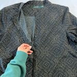 Lauren Ralph Lauren Women's XL Blouse Black Gold Tunic Sleek Silky Photo 6