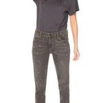 Free People Denim X Sandrine Rose “The Virgin Label” Jeans in Polka Grey Size 25 Photo 0