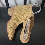Anthropologie New Snake Print Ankle Heel Booties Photo 3