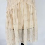 Free People Intimately Crochet Lace Detail Flowy Tunic Tank Top Ivory Size Small Photo 3