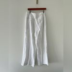Madewell  NWT White Linen Harlow Wideleg Pants 8 Photo 9