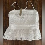 J.Crew NEW! Jessie Eyelet Peplum Top in White Photo 1