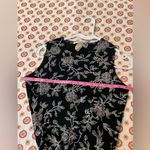 Ronni Nicole Vintage 90s Glitter Black Floral Formal Maxi Dress Set Size 8/10 Photo 6
