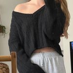 PacSun Black Off-shoulder Sweater Photo 0