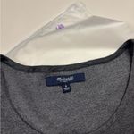 Madewell  Ponte Knit Gray Screenplay Cap Sleeve Pleated Dress Pockets Size Small Photo 5