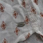 O'Neill White Cream Long Sleeve Button Down Blouse Photo 4