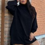 Show Me Your Mumu Chester Sweater Dress In Black Photo 3