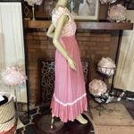 VINTAGE 1970'S FEINER FASHIONS RED & WHITE GINGHAM & EYELET COTTON DRESS (10) Photo 5