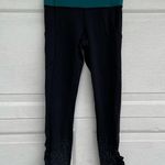 Lululemon  Women’s Speed Tights Leggings Forage Teal Black Dot Ruched 4 Photo 2