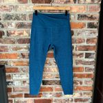 Beyond Yoga Blue Spacedye At Your Leisure Crop Leggings Crossover Waist, XL Photo 1