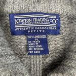 Vintage Lambswool Cardigan Sweater Large Newton Trading Zip Fisherman Cable Knit Gray Size undefined Photo 1