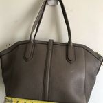 J.Crew Large Light Brown Leather Trapeze Tote Photo 4
