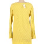 Anthropologie Maeve Women's Ribbed Knit Pullover Sweater Yellow Size Medium NWOT Photo 4