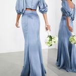 ASOS Blue Satin Set Photo 3