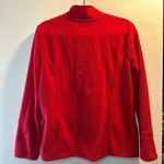 Karen Scott Sport Women's Size Medium Red Full Zip Fleece Jacket Photo 1