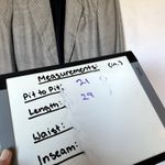 Worthington blazer padded shoulders plaid black white pattern women's size 10 Photo 4