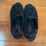 Paul Green  Women’s Trisha Slingback Peep Toe Sandals Heels Black Suede Size 10 Photo 6