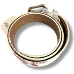 Free People Embroidered Bohemian Retro 70s Swift Haze Leather Belt Moon Dust S M Photo 7