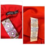 Boohoo 🆕 Off The Shoulder Fold Over Split Midi Bodycon Dress Photo 8