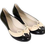 Melissa nude & black jelly rubber size 7 Divine ballet flats Photo 0