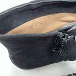 Jack Rogers Izzie Ankle Boots Size 8 Black Faux Suede Buckle Block Heel Photo 6