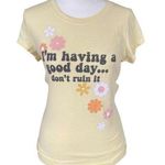 Wound Up juniors 7-9 "I'm having a good day...don't ruin it" yellow t-shirt Photo 0