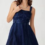 Free People Corset Denim Mini Dress | Retro 90s Y2K Vibes XS Photo 0