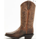 Shyanne  Womens Jesse Performance Western Boots Brown Leather 5.5 NWT Square Toe Photo 7
