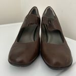Born Shoes Born Crown Leather Slip On Mary Jane Heels Brown Size 10 Photo 7