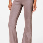 Spanx AirEssentials Slim Flare Pant Shimmer Smoke Silver Shine High-Rise Waist S Photo 0