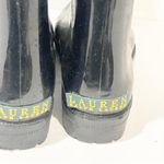 Ralph Lauren  Rossalyn II Black Rubber Knee High Rain Boots Size 8 Photo 5