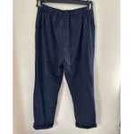 Urban Outfitters Navy Blue Pinstripe Trousers Pants Photo 3