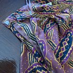 Vibrant Patterned Midi Skirt Brown Size 6 Photo 2