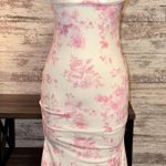 Boutique Pink And White Floral Dress Photo 0
