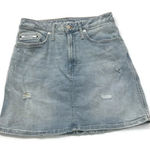 Calvin Klein Jeans Calvin Klein Distressed Jean Mini Skirt Photo 0